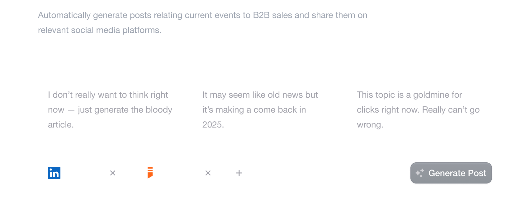 Reusable promo assets